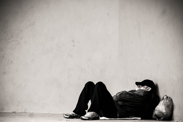 amazing breaks you should take today to improve your life, sleeping homeless person