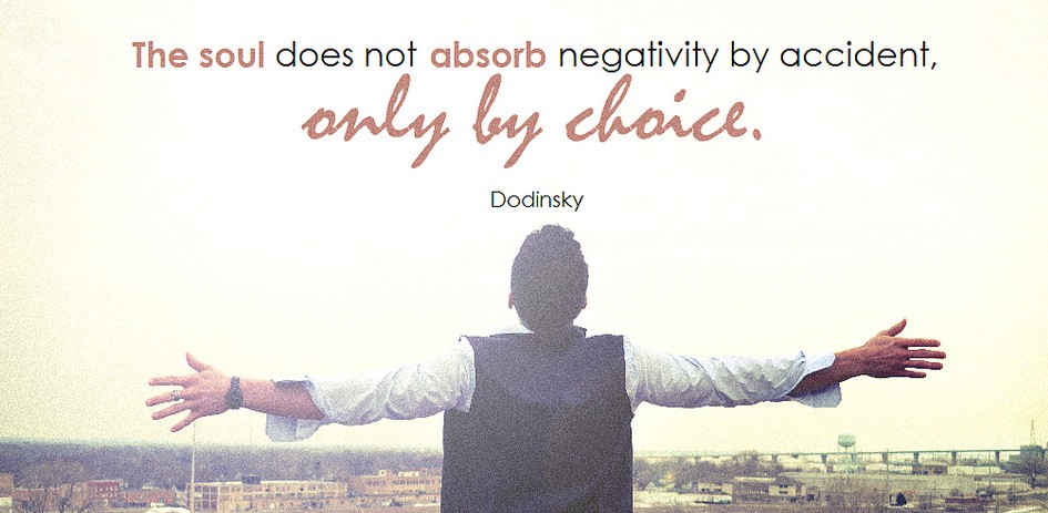 Negativity into inspiration, turning negativity into positivity