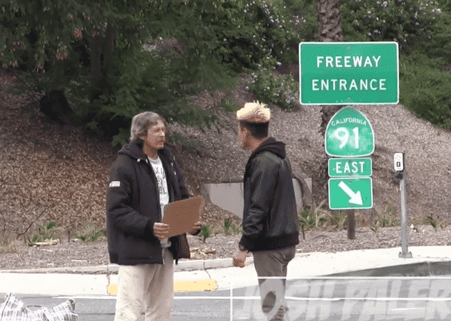 homeless man