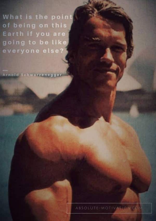 What is the point of being on this Earth if you are going to be like everyone else?