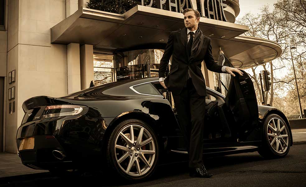 Classy man, expensive car, house, hustle quotes