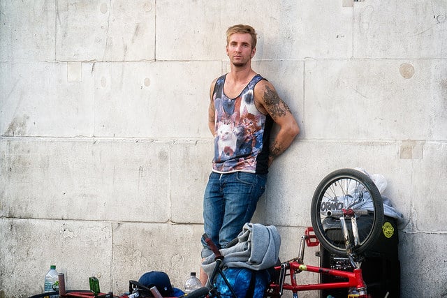 getting motivated when you've hit the wall, street musician