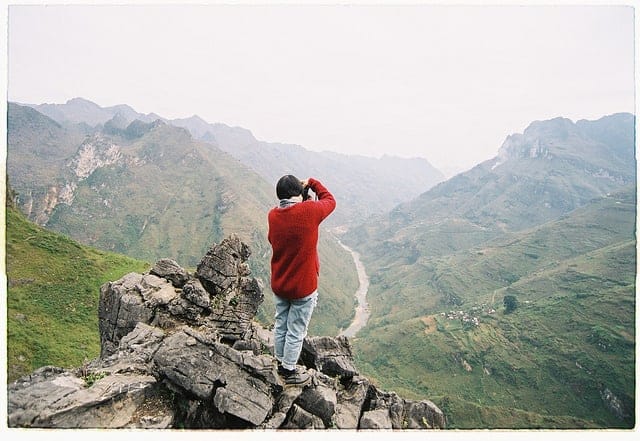 Relentlessly BE YOURSELF. Girl taking a picture