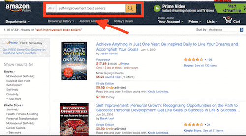 amazon search bar