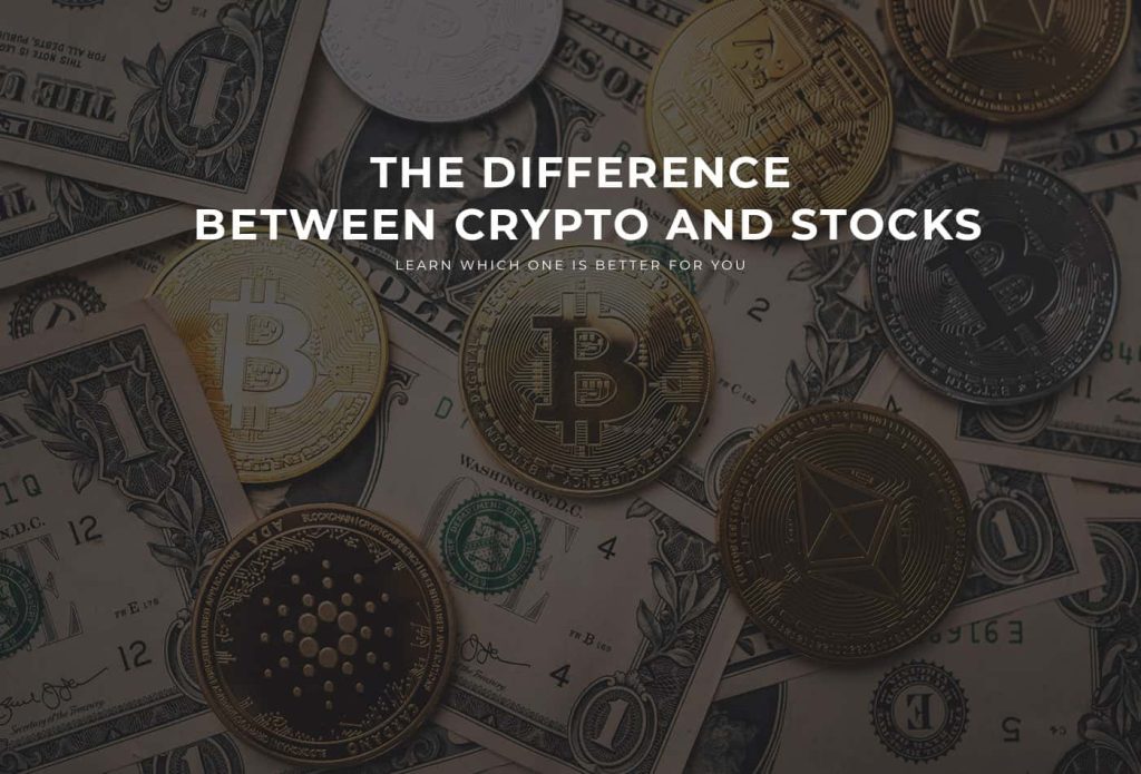difference between crypto and stocks