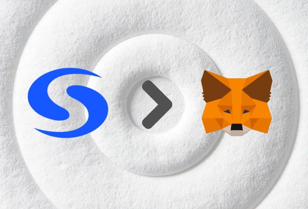 add syscoin to metamask with arrow